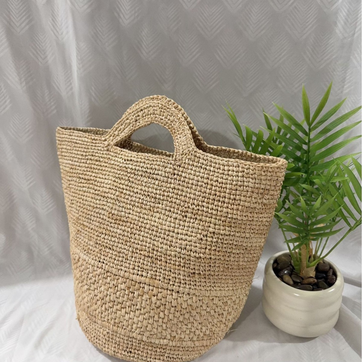 Crochet Bag Raffia - Bohemian Raffia Straw Bag Handmade Woven