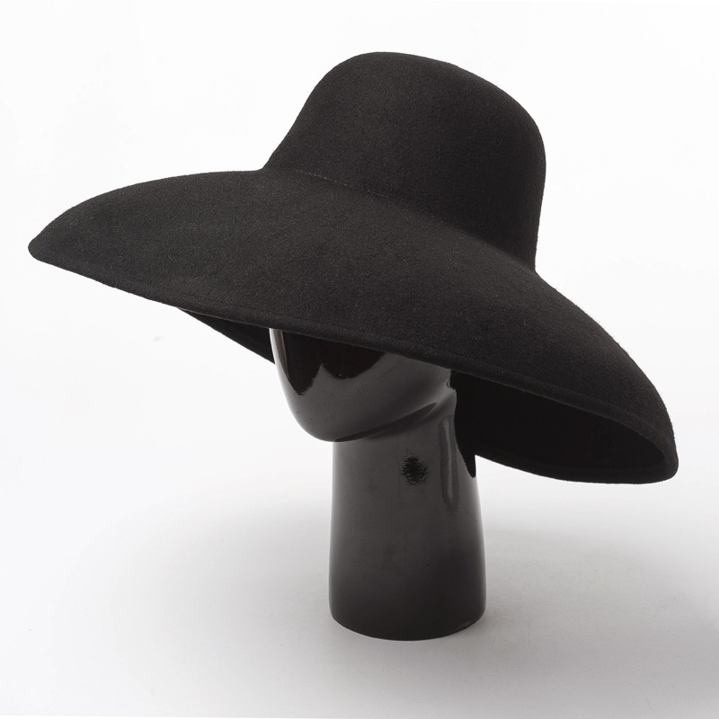 Classical Big Wide Brim Wool F - Hat Floppy Wide incelemesi ve fiyatı