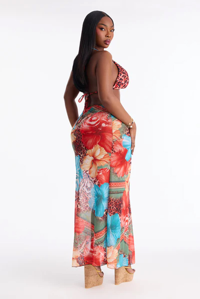 Women Plus Size Summer Boho Fl - Maxi Dress Halter incelemesi ve fiyatı