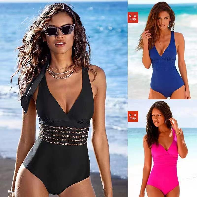 Woman Swimsuit Tankini Solid C - Swimsuit Bikini Ruched incelemesi ve fiyatı