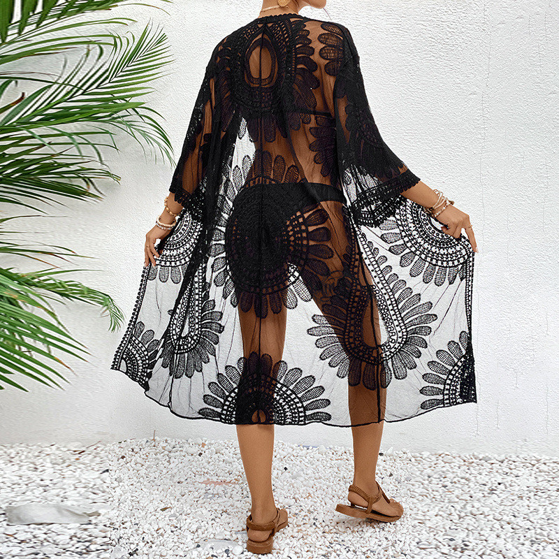 Illusion Sheer Beach Cover 202 - Kimono Sheer Floral incelemesi ve fiyatı