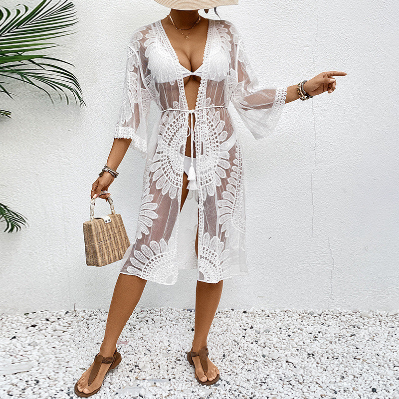 Illusion Sheer Beach Cover 202 - Kimono Sheer Floral incelemesi ve fiyatı