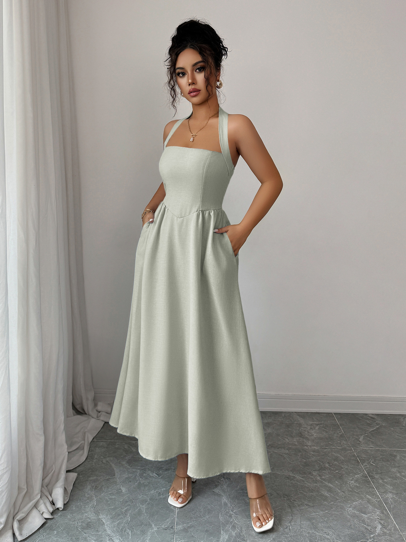 Women's Dress 5 Colors Halter  - Maxi Dress Halter incelemesi ve fiyatı