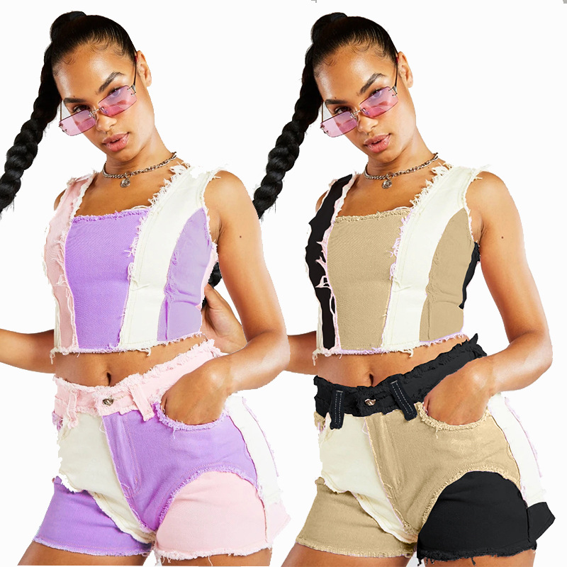 Fashion Mid-Waist Slim Fit Tor - Shorts Denim Frayed incelemesi ve fiyatı