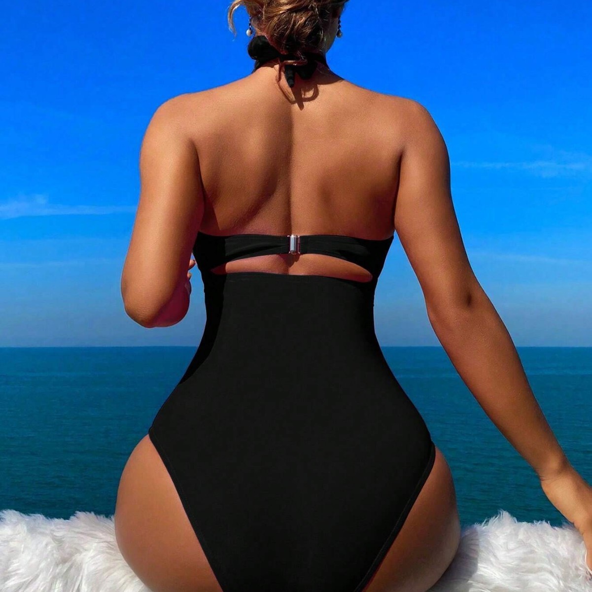 Women Swimsuit Halter Neck Sol - Swimsuit Bikini Ruched incelemesi ve fiyatı