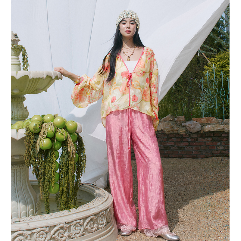 ELFSACK Floral Print Sheer Kim - Kimono Sheer Floral incelemesi ve fiyatı