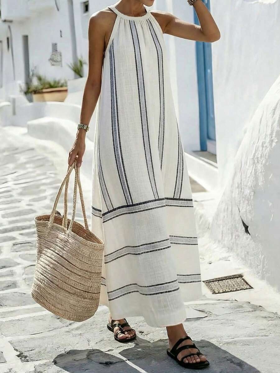 Women Sleeveless Halter Maxi D - Maxi Dress Halter incelemesi ve fiyatı