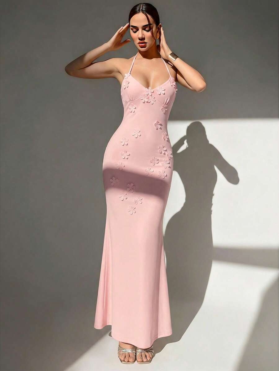 Womens Sexy Y2K Micro Cup Fron - Maxi Dress Halter incelemesi ve fiyatı