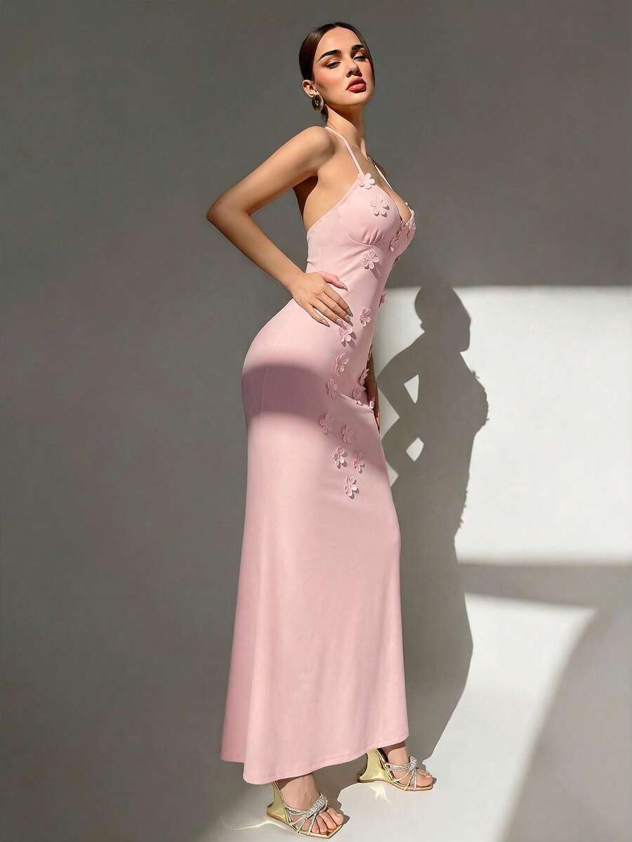 Womens Sexy Y2K Micro Cup Fron - Maxi Dress Halter incelemesi ve fiyatı