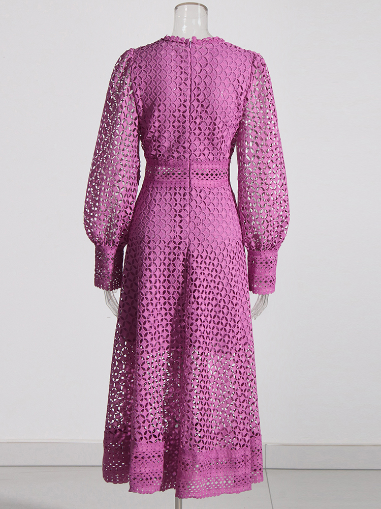 TWOTWINSTYLE Embroidery Cut Ou - Linen Dress Wrap incelemesi ve fiyatı