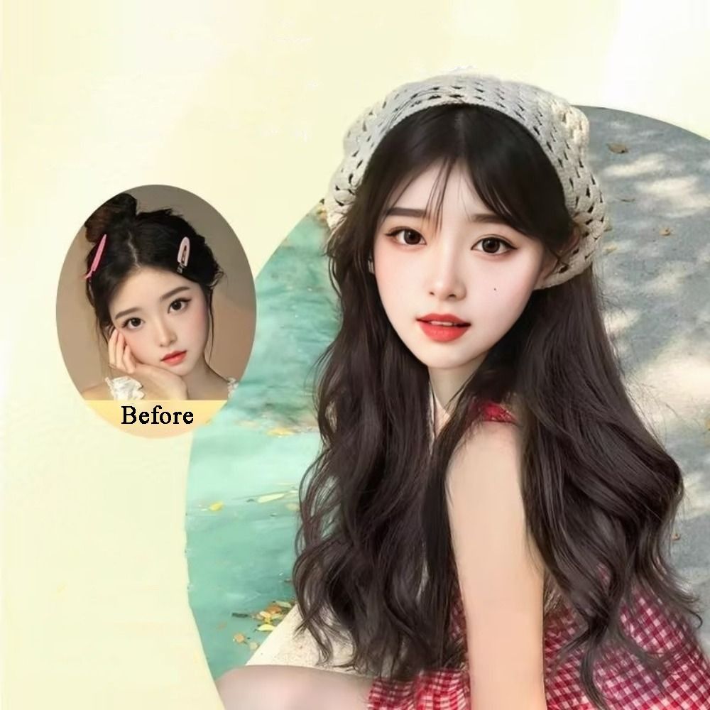 Fashion 65CM Wig Triangle Head - Headband Summer Knit incelemesi ve fiyatı