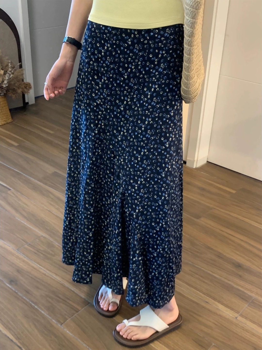 plus Size Floral Print A-Line  - Midi Skirt Floral incelemesi ve fiyatı