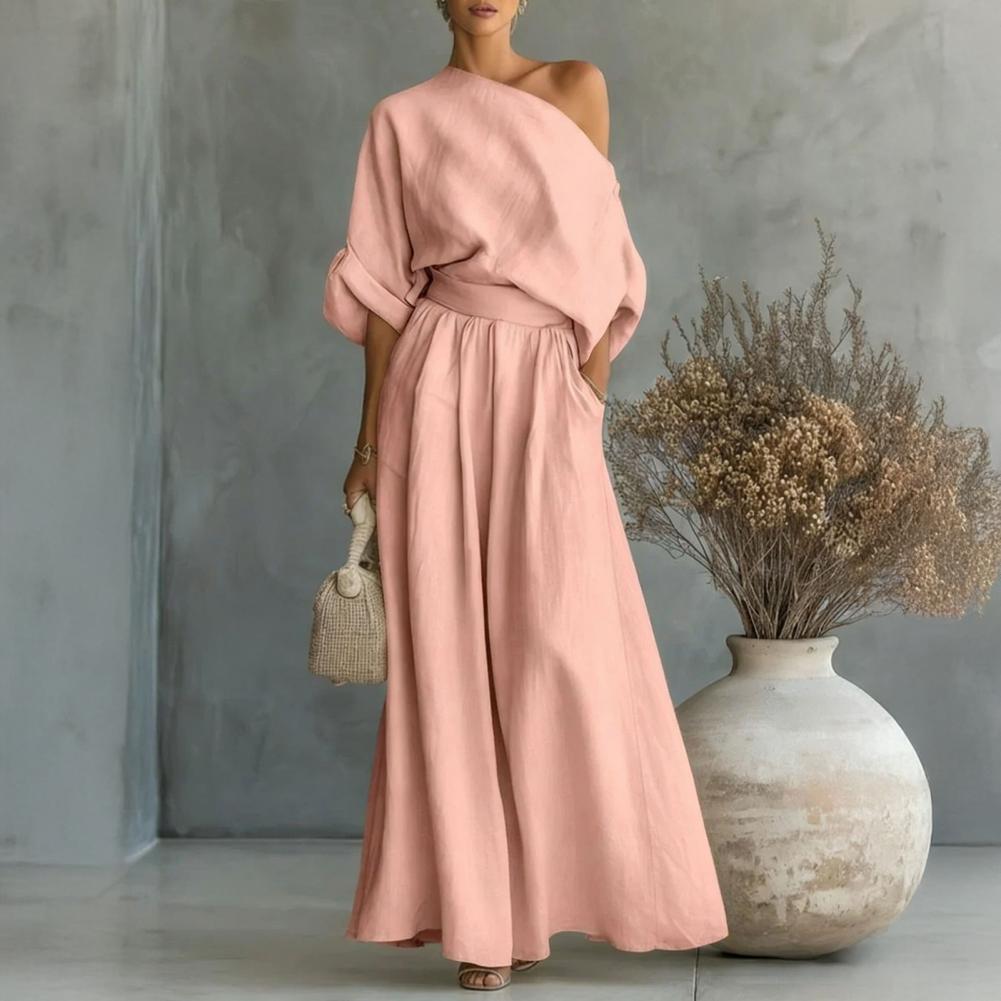 Women Blouse Pants Set Elegant - Blouse Off Shoulder incelemesi ve fiyatı
