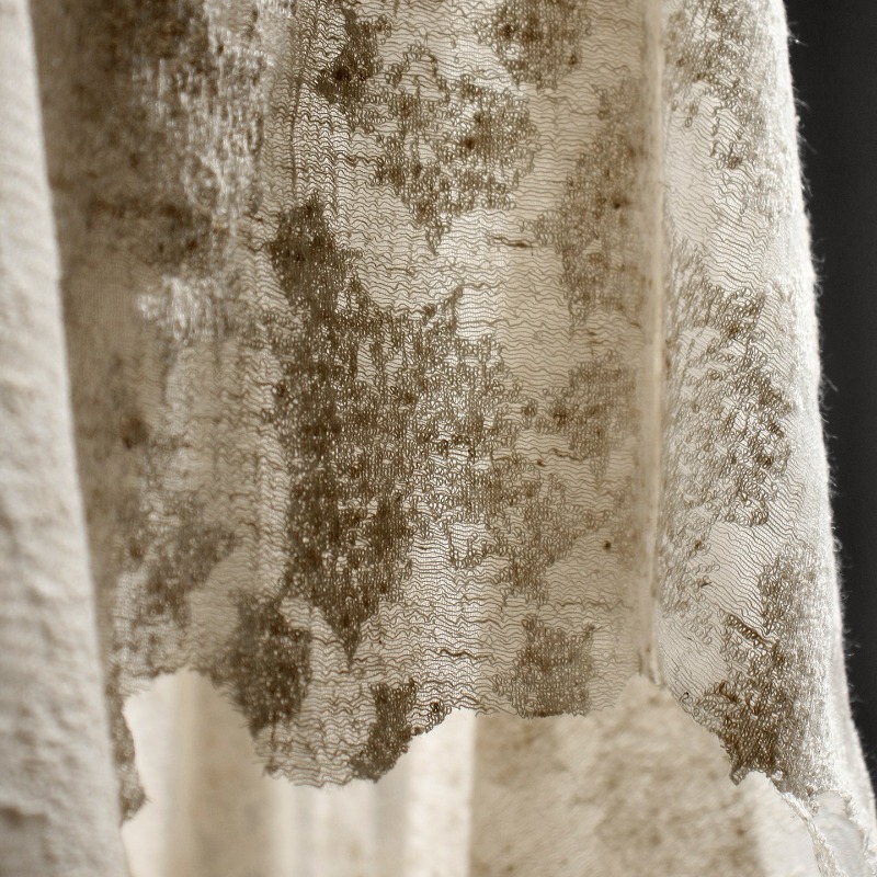Distressed Vintage Textured Co - Linen Dress Wrap incelemesi ve fiyatı