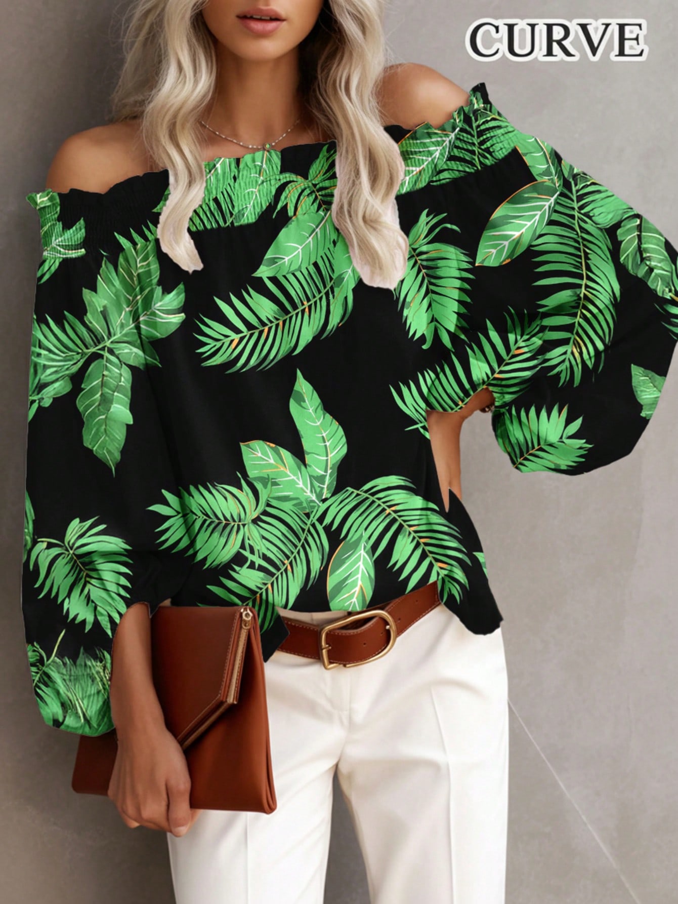 Plus Size New Women's Casual F - Blouse Off Shoulder incelemesi ve fiyatı