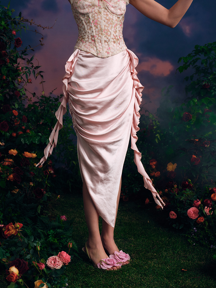 LaceMade Orginal Design Fairyt - Midi Skirt Floral incelemesi ve fiyatı