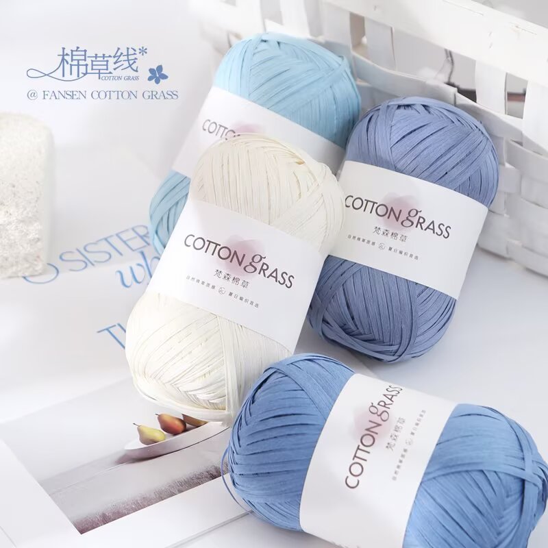 50g Cotton Grass Yarn Raffia S - Crochet Bag Raffia incelemesi ve fiyatı
