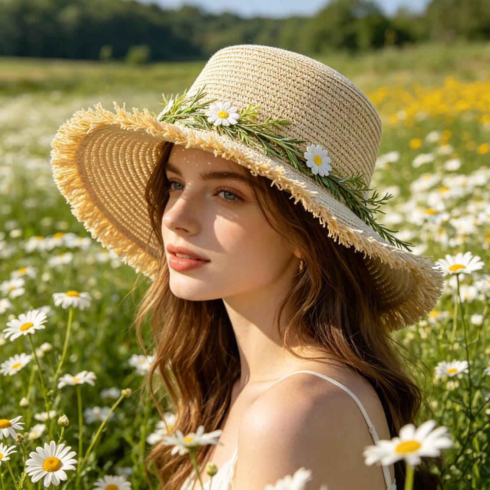 Sun Hat Wide Brim Floppy Straw - Hat Floppy Wide incelemesi ve fiyatı