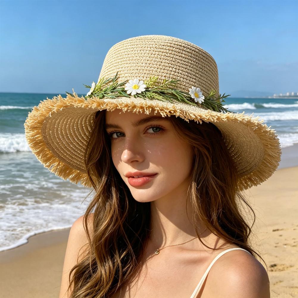 Sun Hat Wide Brim Floppy Straw - Hat Floppy Wide incelemesi ve fiyatı