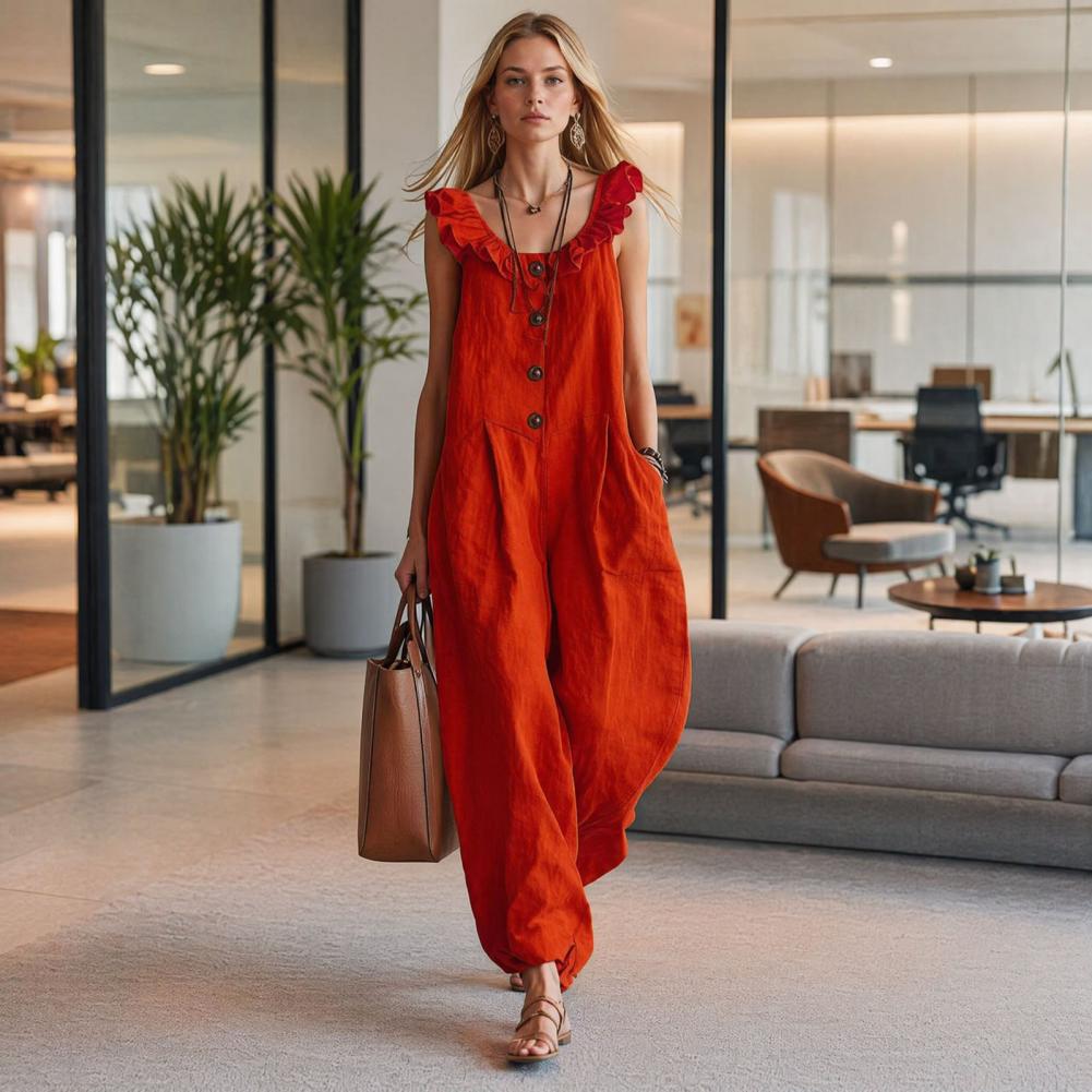 Relaxed Fit Romper Women Women - Jumpsuit Linen Relaxed incelemesi ve fiyatı