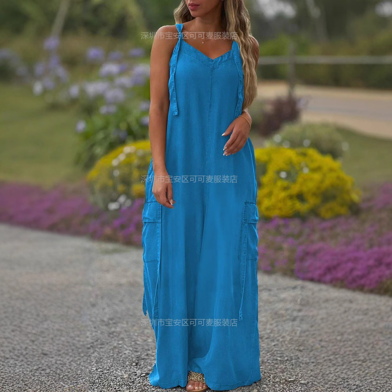 Loose Summer Jumpsuit Casual L - Jumpsuit Linen Relaxed incelemesi ve fiyatı