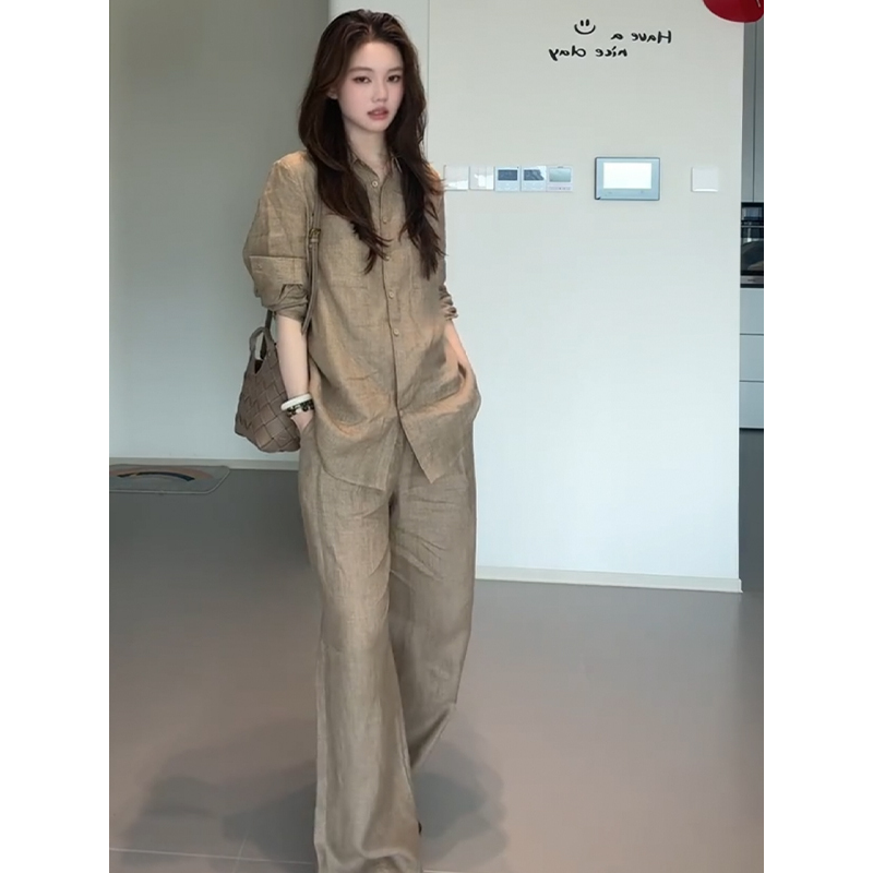 High-End Cotton Linen Blend Wo - Linen Pant Wide incelemesi ve fiyatı