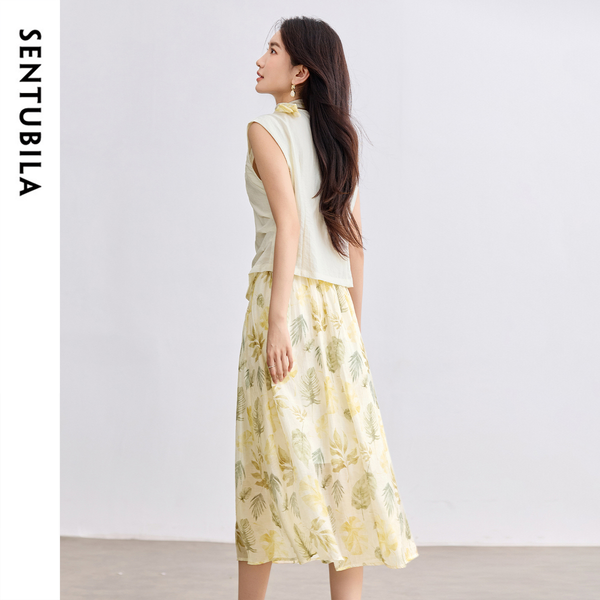 SENTUBILA Elegant Skirt Holida - Midi Skirt Floral incelemesi ve fiyatı
