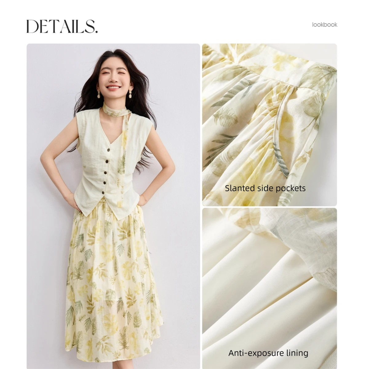 SENTUBILA Elegant Skirt Holida - Midi Skirt Floral incelemesi ve fiyatı