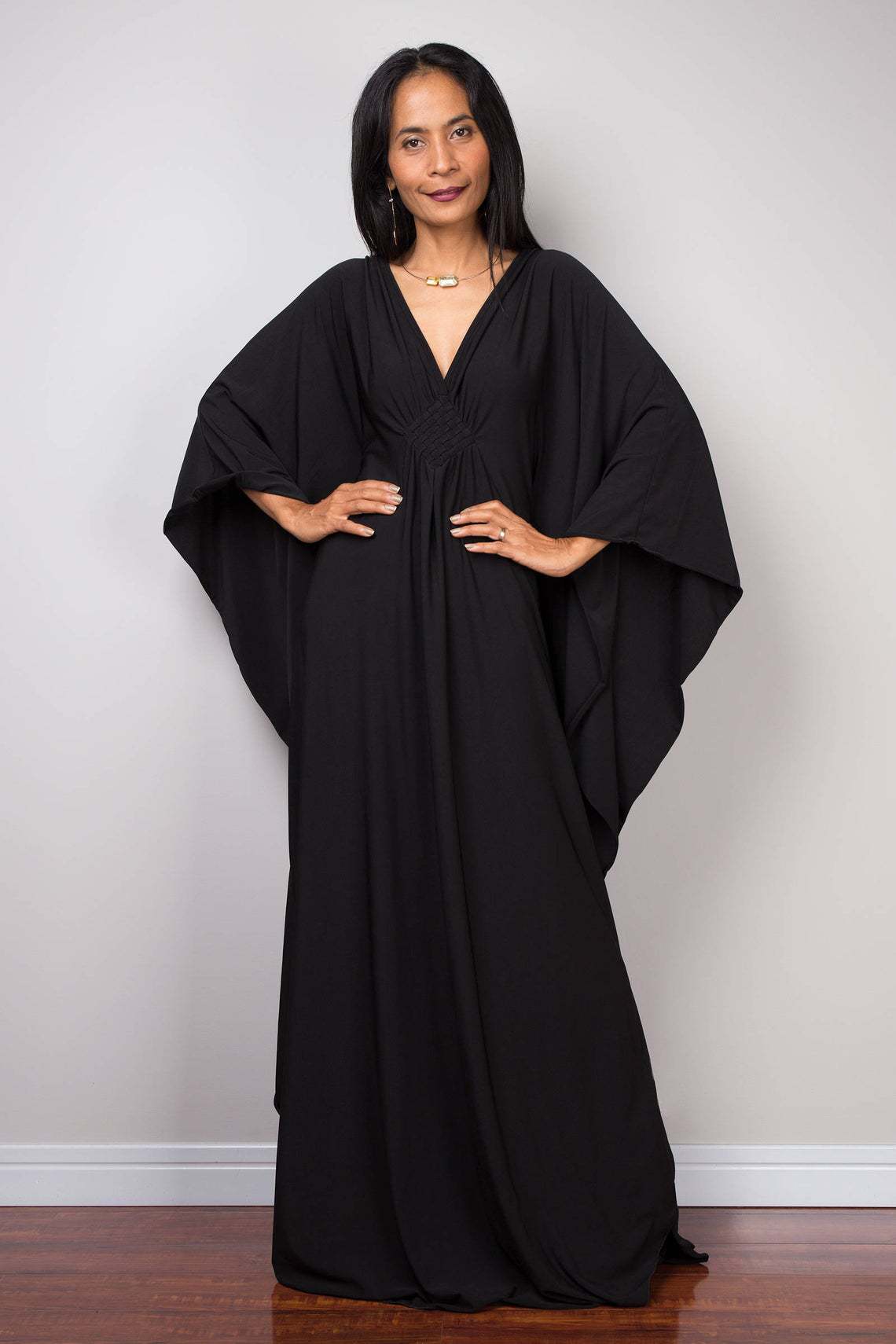 Women Solid Color Cover Up V N - Cover Up Kaftan incelemesi ve fiyatı
