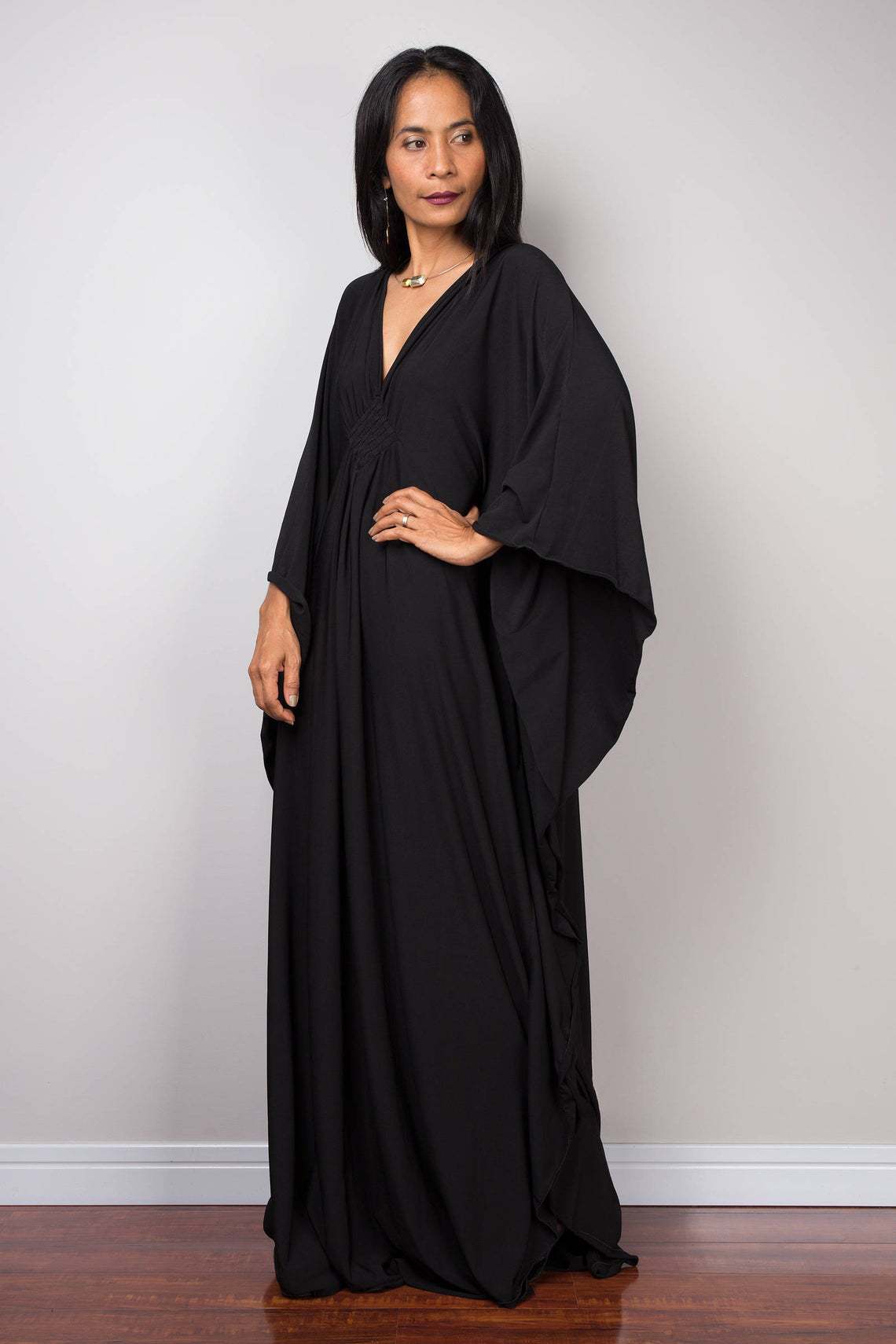 Women Solid Color Cover Up V N - Cover Up Kaftan incelemesi ve fiyatı