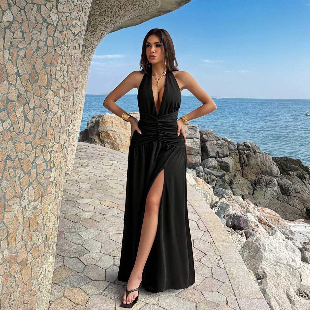 Women's Dress 2 Colors Halter  - Maxi Dress Halter incelemesi ve fiyatı