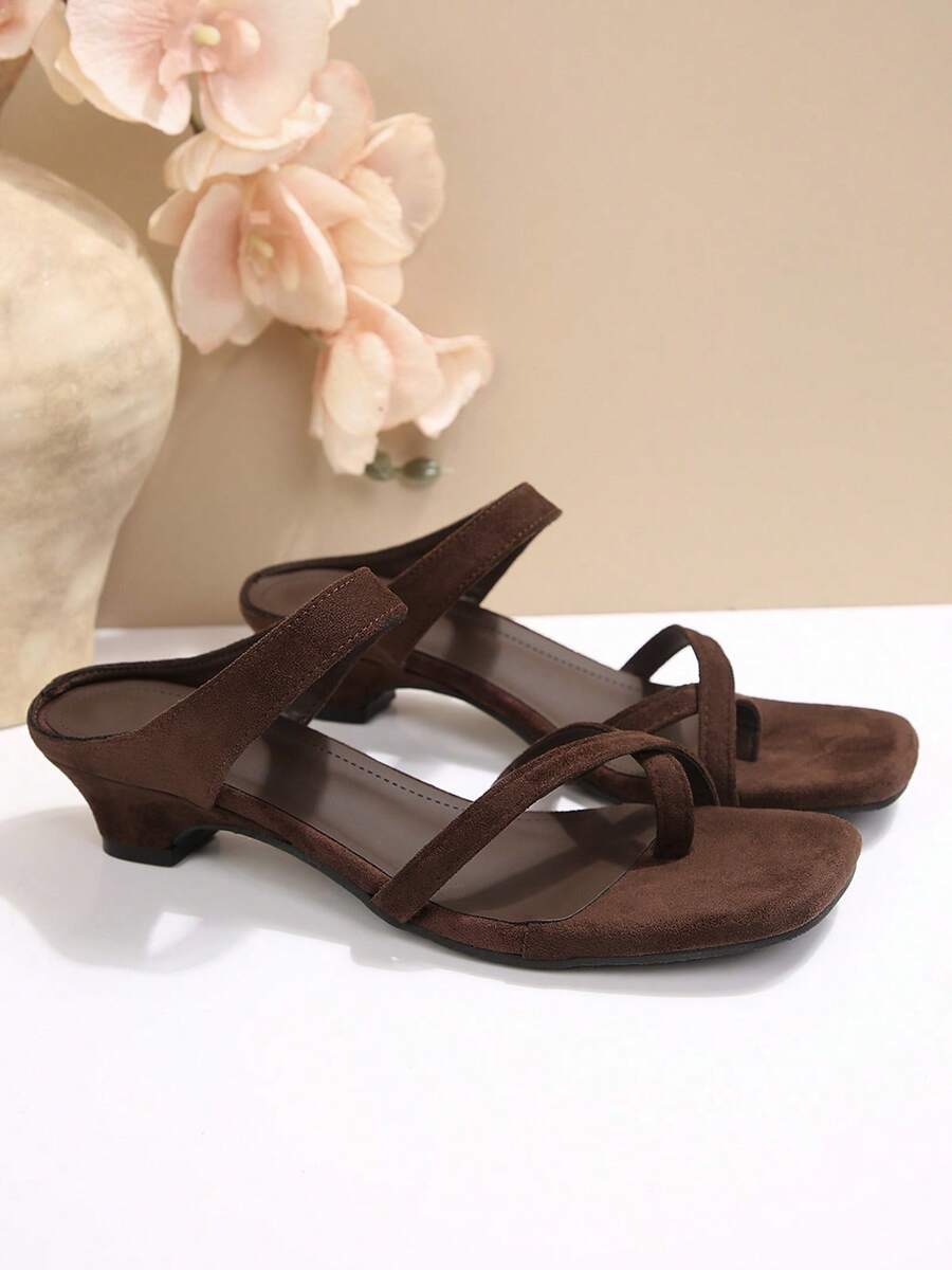 Womens Strappy Low Block Heel  - Sandal Strappy Heeled incelemesi ve fiyatı