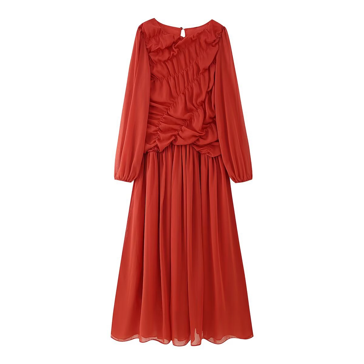 Autumn Long Sleeve Dresses 202 - Linen Dress Wrap incelemesi ve fiyatı