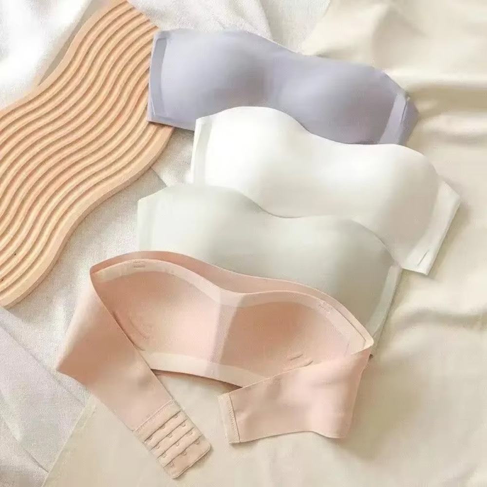 Solid Color Strapless Wrapped  - Bralette Triangle Set incelemesi ve fiyatı