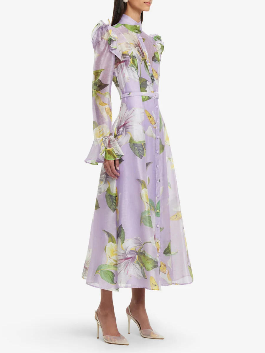 TWOTWINSTYLE Printing Spliced  - Linen Dress Wrap incelemesi ve fiyatı