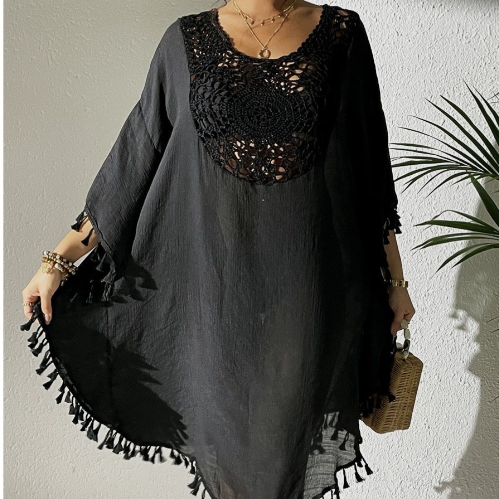 Square Neck Summer Sunscreen S - Cover Up Kaftan incelemesi ve fiyatı