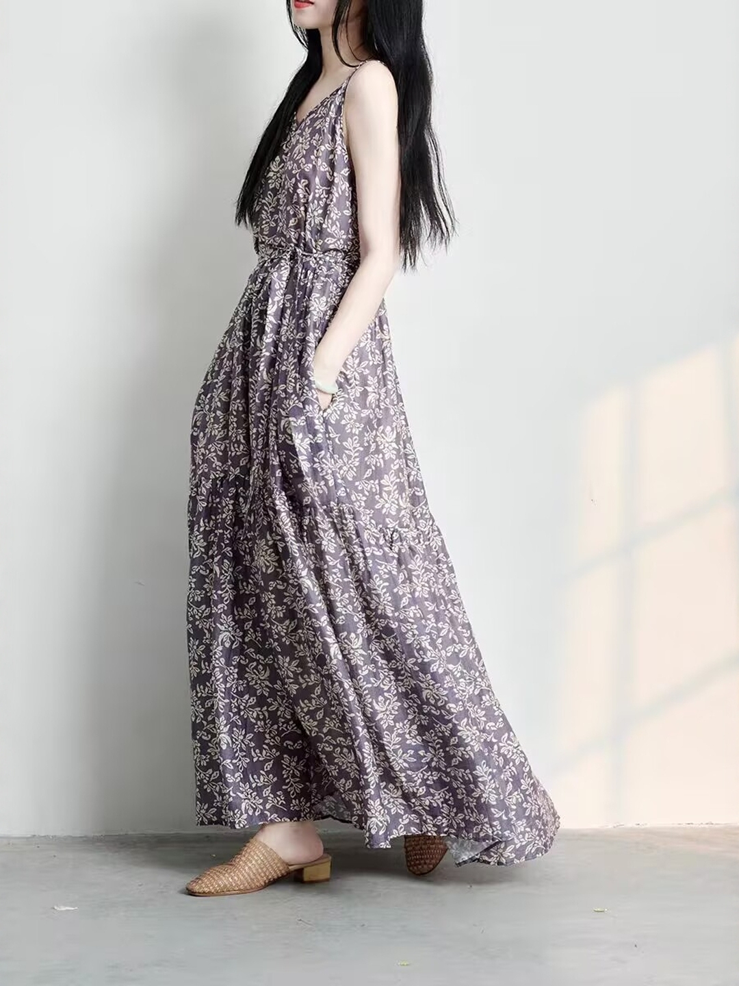 Elegant Japanese Style plus Si - Linen Dress Wrap incelemesi ve fiyatı