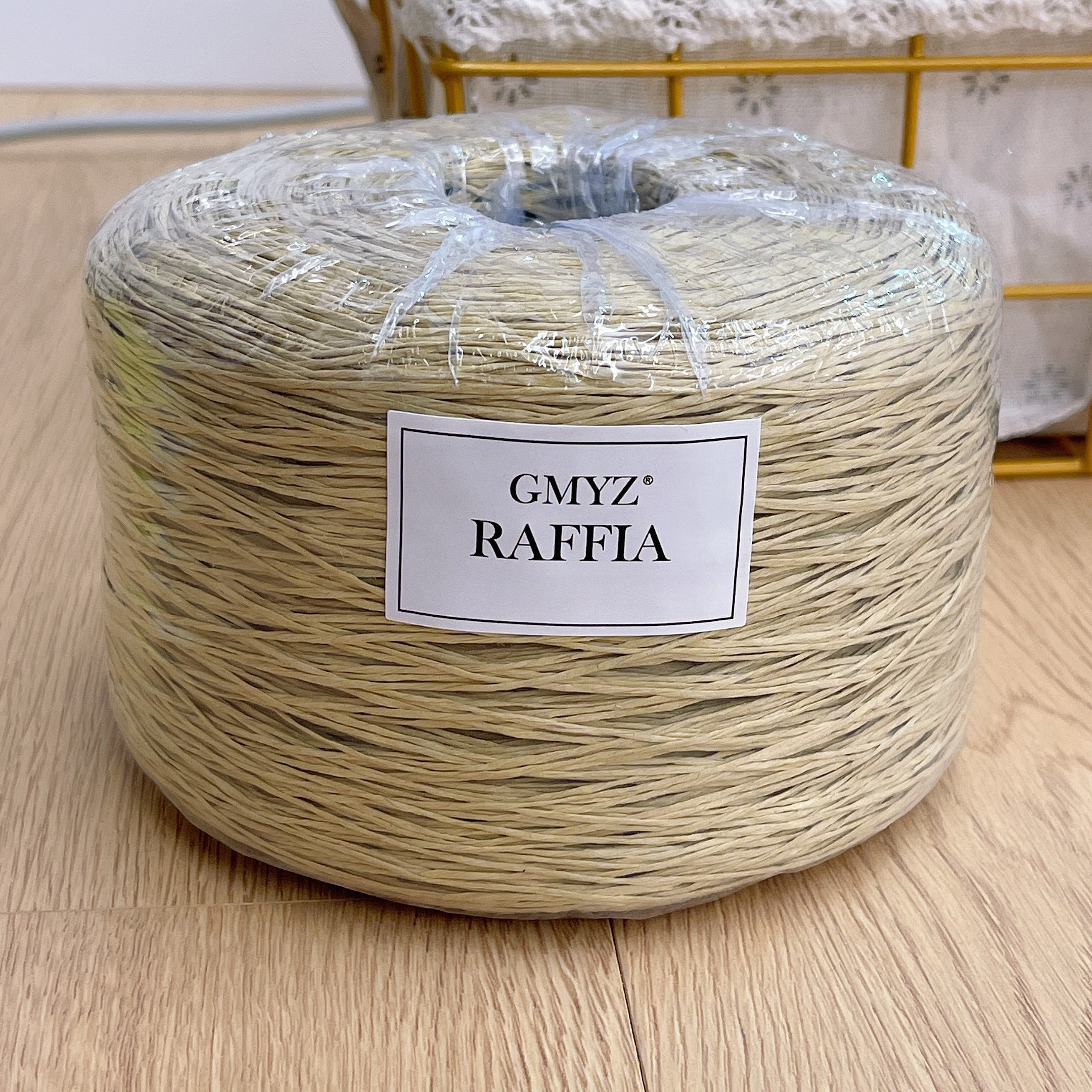 Plain Raffia Yarn Natural 220g - Crochet Bag Raffia incelemesi ve fiyatı