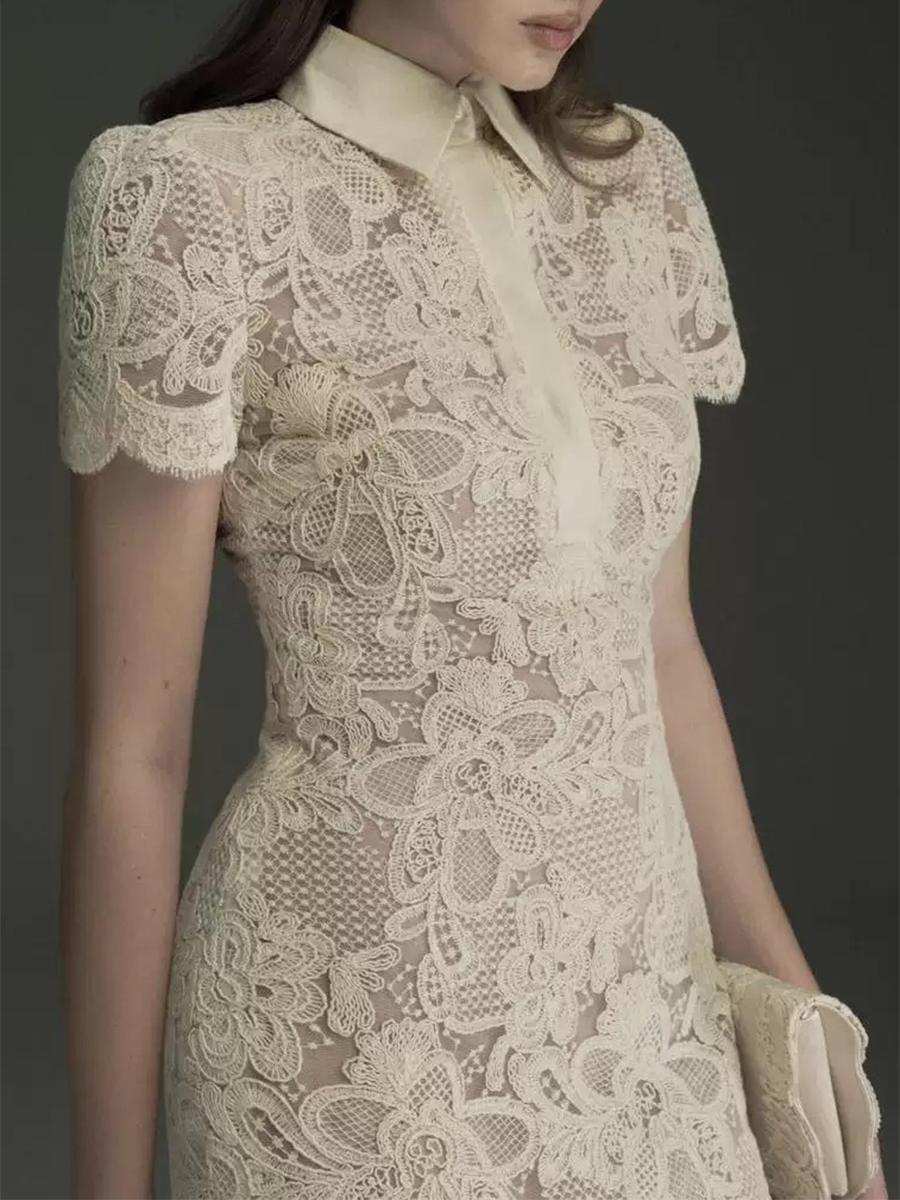TWOTWINSTYLE Patchwork Lace Dr - Linen Dress Wrap incelemesi ve fiyatı