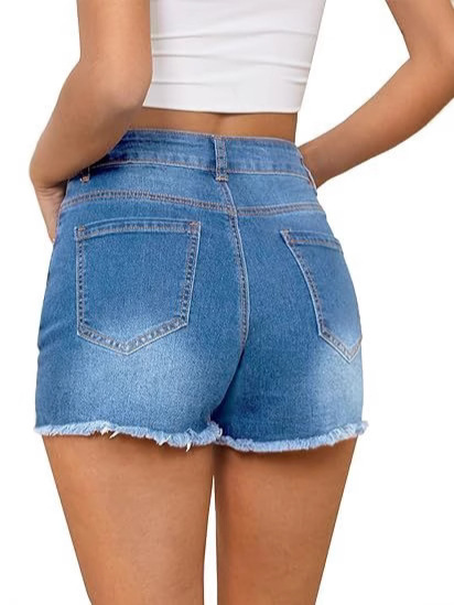 Casual Vintage Denim Shorts Hi - Shorts Denim Frayed incelemesi ve fiyatı
