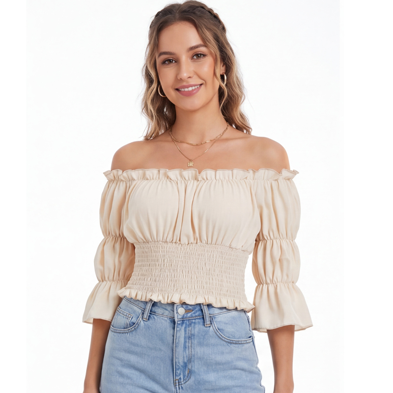 Renaissance Blouse Women Top w - Blouse Off Shoulder incelemesi ve fiyatı