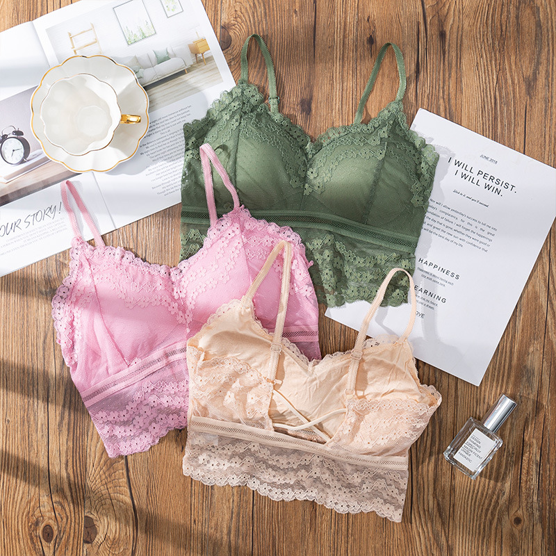3D Sexy lace Lingerie Seamless - Bralette Triangle Set incelemesi ve fiyatı