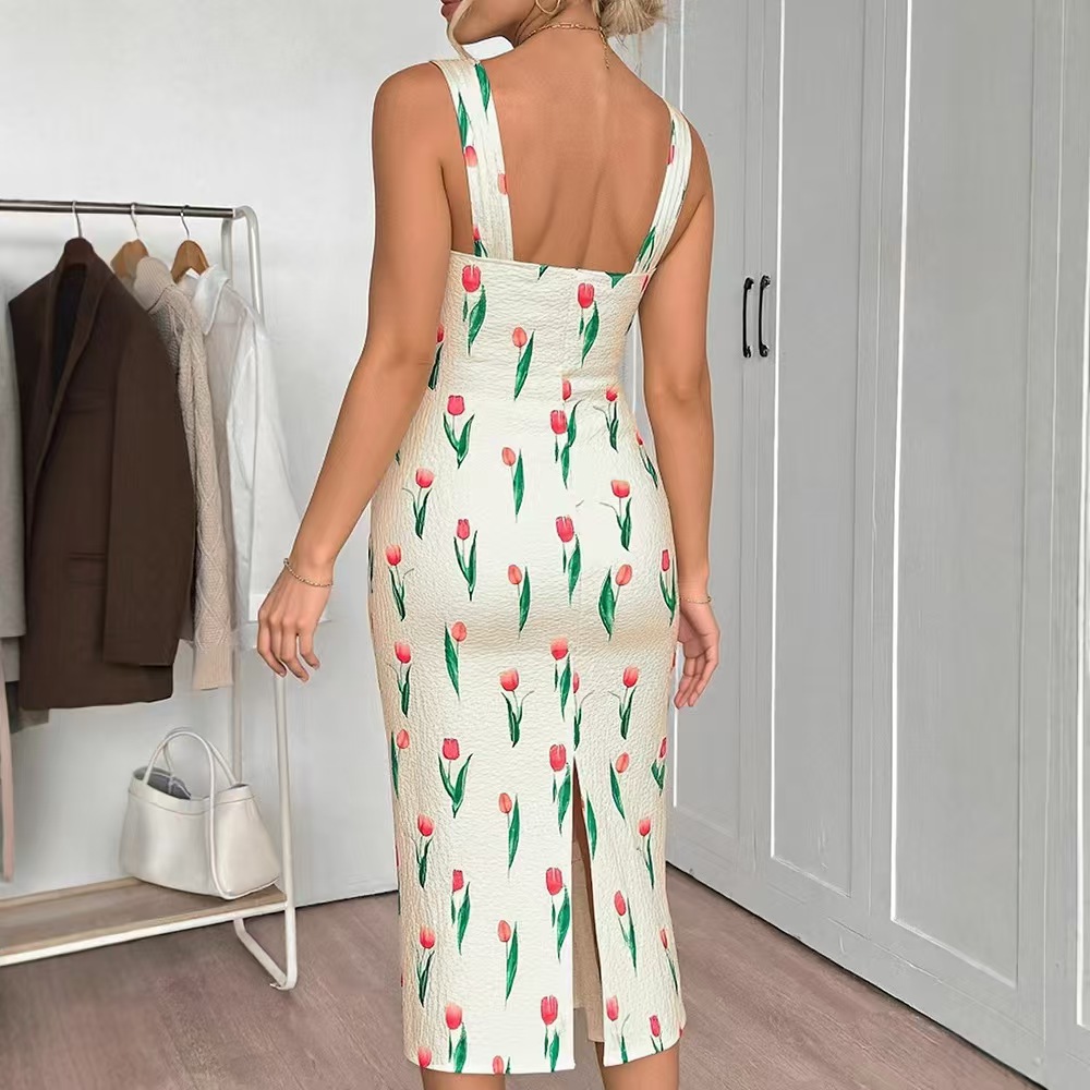 Fashionable Floral Print Crop  - Midi Skirt Floral incelemesi ve fiyatı