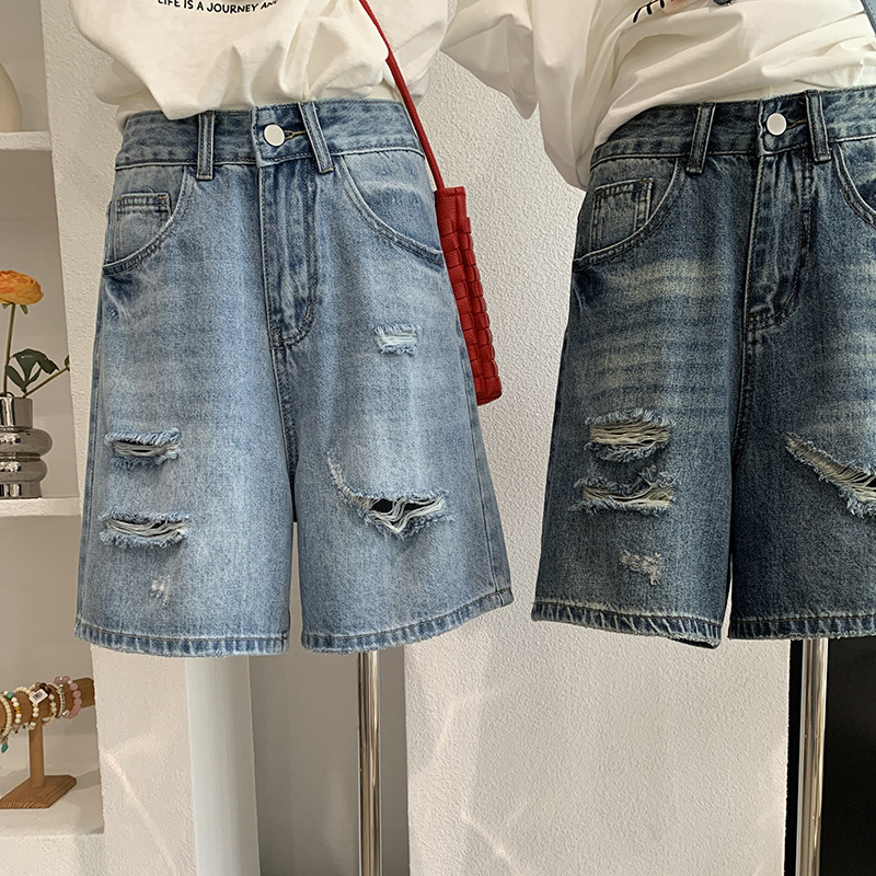 Denim Short Pant Women Jeans V - Shorts Denim Frayed incelemesi ve fiyatı