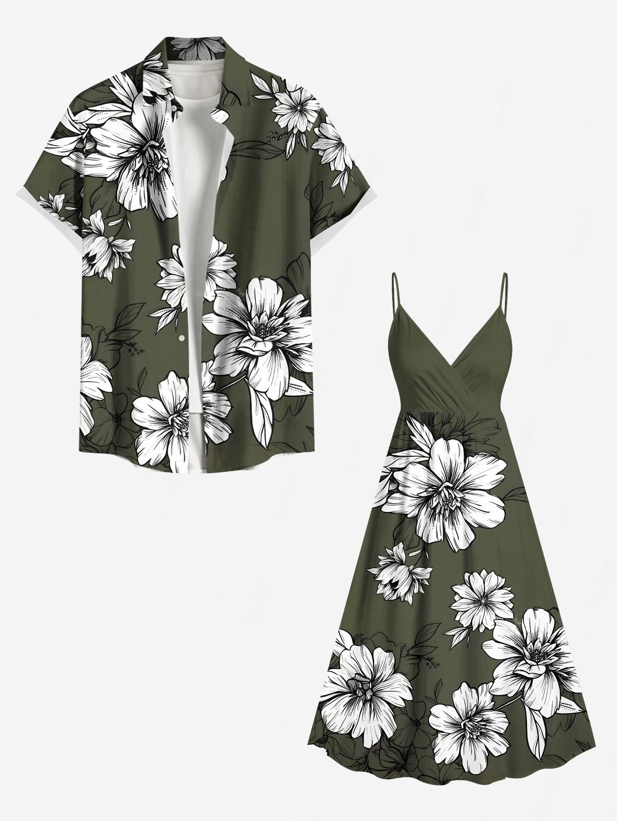 Flowers Leaf Printed Plus Size - Romper Floral Print incelemesi ve fiyatı