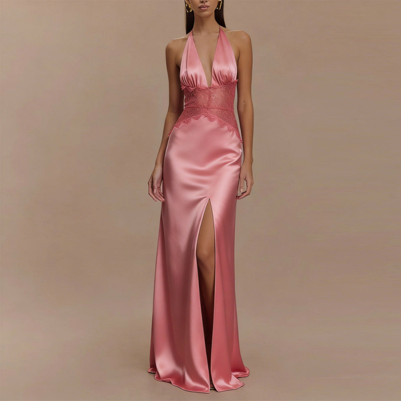 Sexy Backless Halter Maxi Dres - Maxi Dress Halter incelemesi ve fiyatı