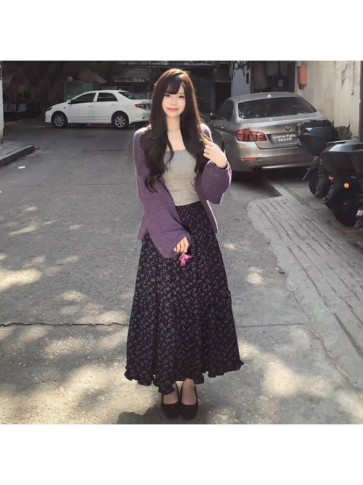 plus Size Women's High Waist F - Midi Skirt Floral incelemesi ve fiyatı
