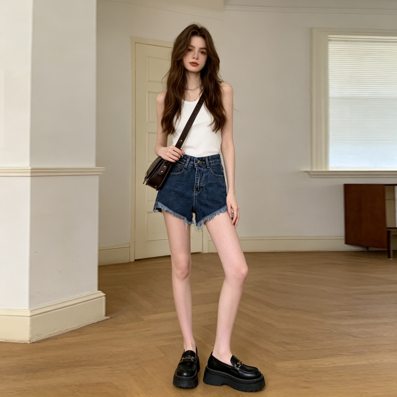 Denim Shorts Women Jeans Vinta - Shorts Denim Frayed incelemesi ve fiyatı