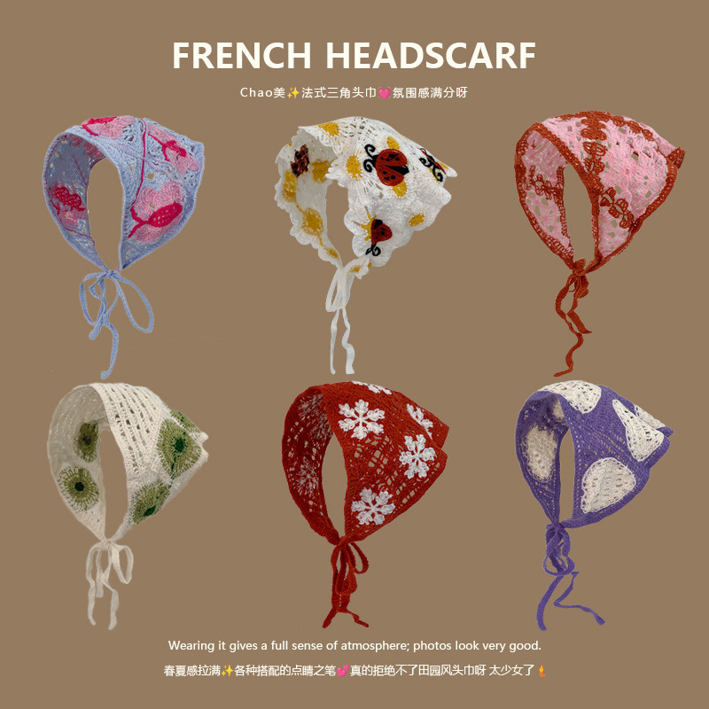 Knit Triangle Headband French  - Headband Summer Knit incelemesi ve fiyatı
