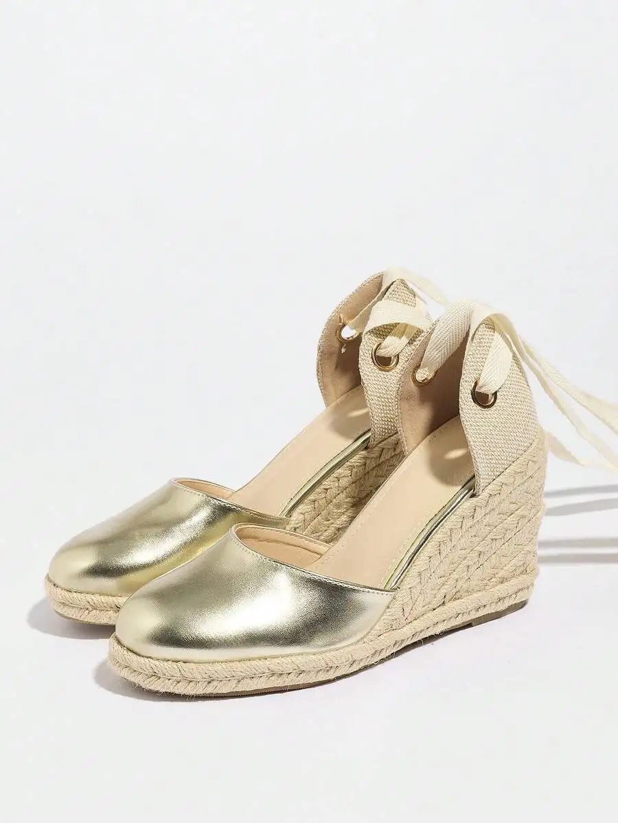 Metallic Cap Toe Espadrille We - Wedge Espadrille Women incelemesi ve fiyatı